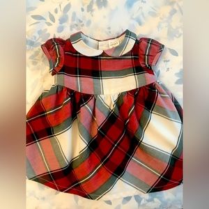 Carter’s plaid Christmas dress for baby girl, size 3m